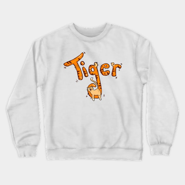 Tiger Crewneck Sweatshirt by Otterlyalice